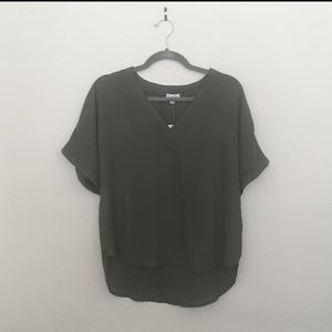 love, fire brand olive green blouse